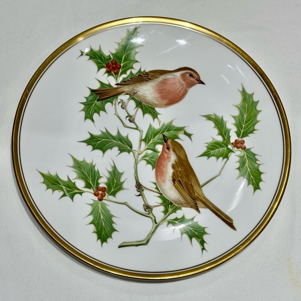 Vintage Spode  Garden Birds Plate -  No.6 Robin Redbreast Design